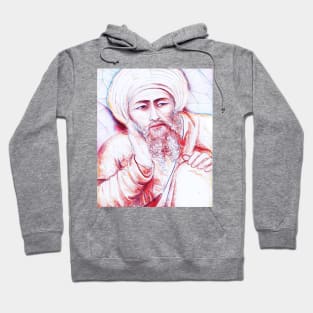 Averroes Portrait | Averroes Artwork | Line Art Hoodie